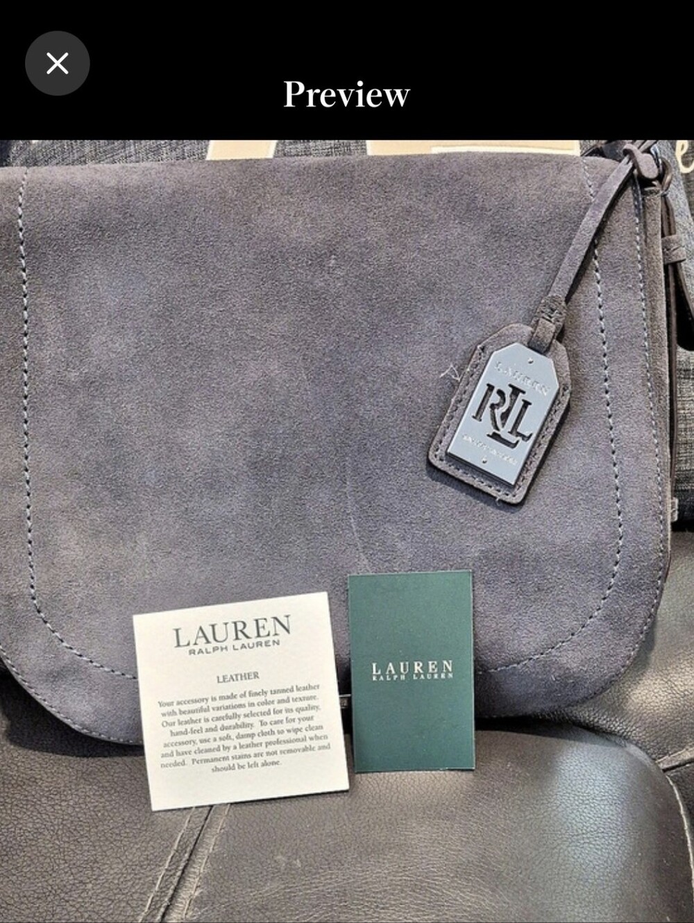 Lauren Ralph Lauren Gray Shoulder Bag